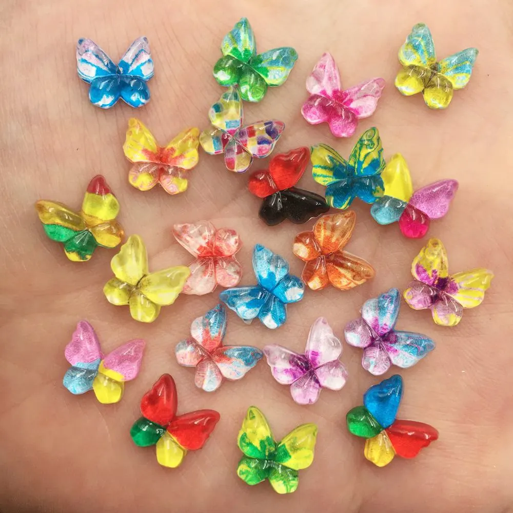 Nail Art Overlay - Résine paillettes colorées 10mm Kawaii Mini