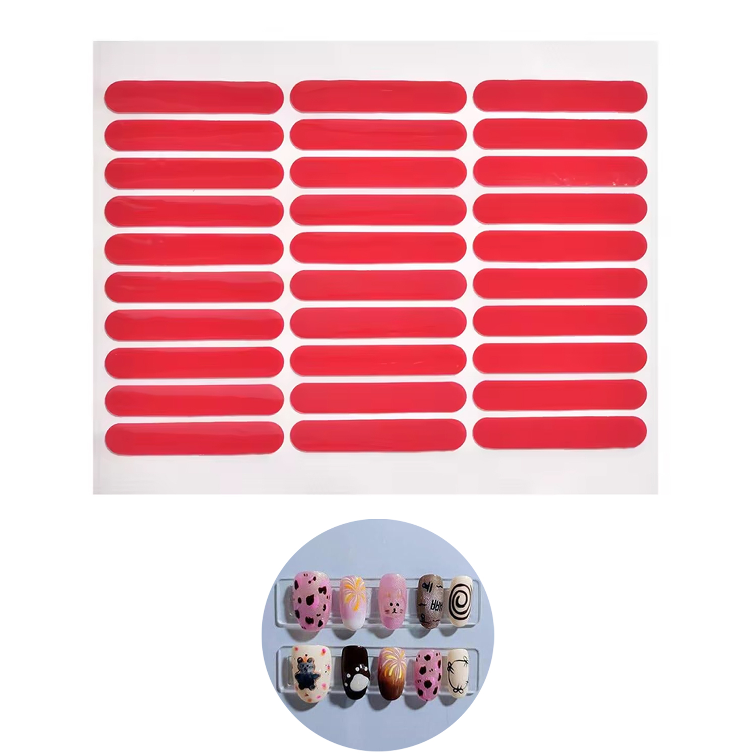 Striping Tape Nail - LULAA ruban cristal Double face pour