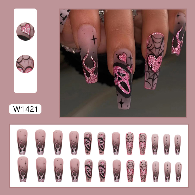 24 faux ongles à paillettes ro - Nail Art Gliter avis et prix