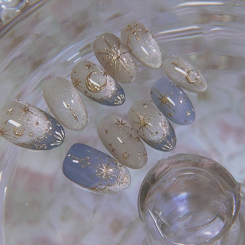 24 pièces Faux ongles à presse - Nail Art Gliter avis et prix