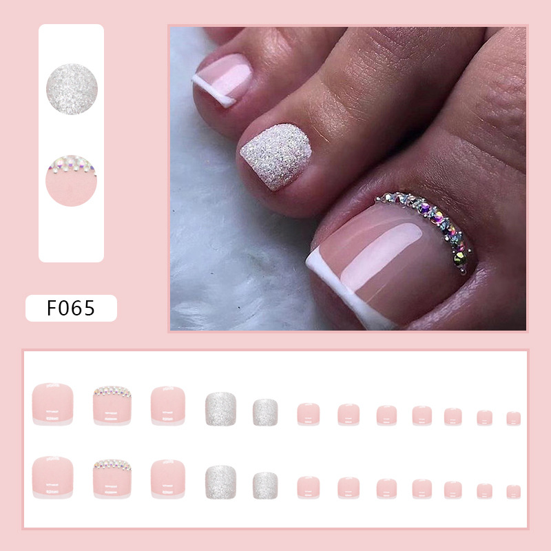 24 faux ongles de pieds avec c - Nail Art Aesthetic avis et prix