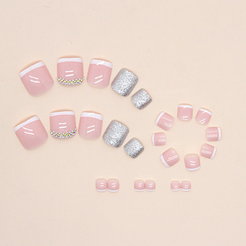 24 faux ongles de pieds avec c - Nail Art Aesthetic avis et prix
