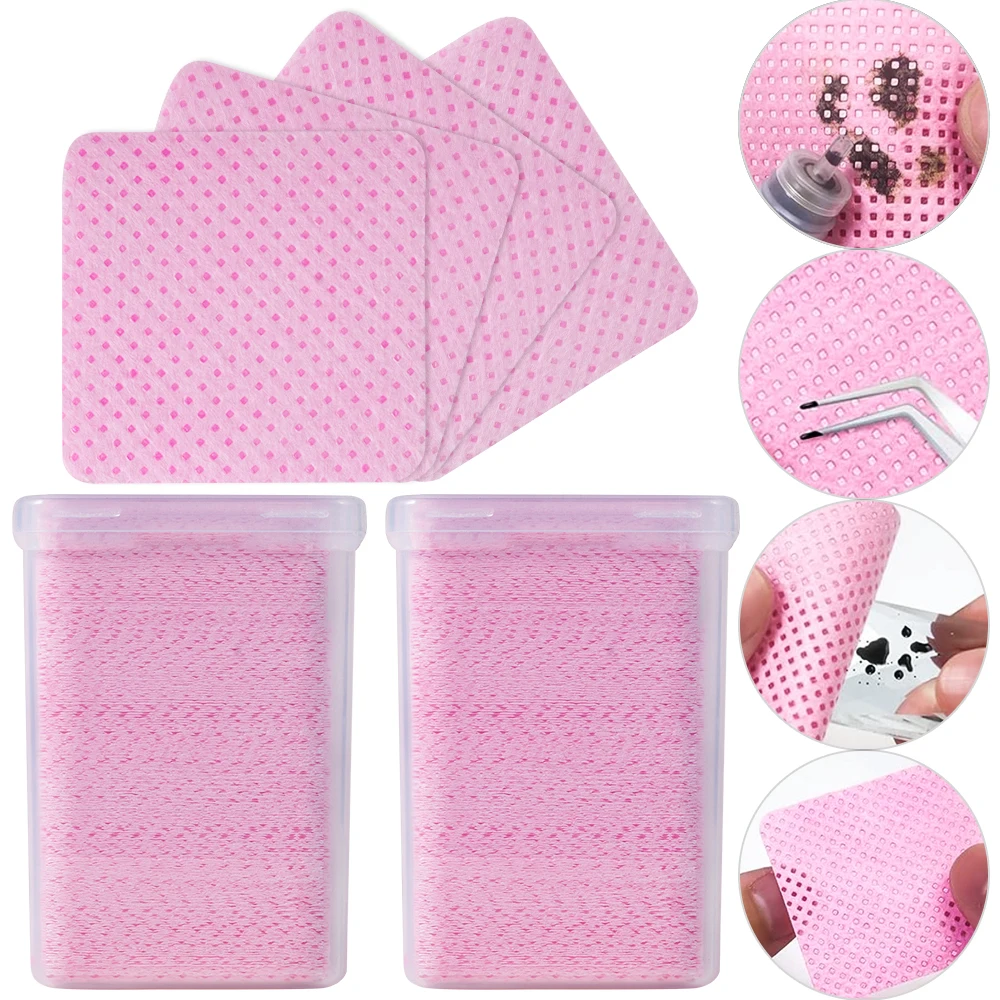200 Lingettes Roses Anti-Peluc - Nail Art Pink avis et prix