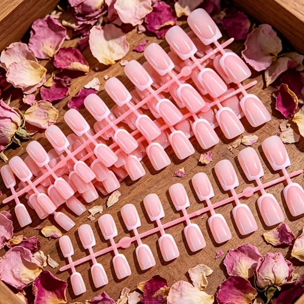 120 faux ongles carrés courts  - Nail Art Pink avis et prix