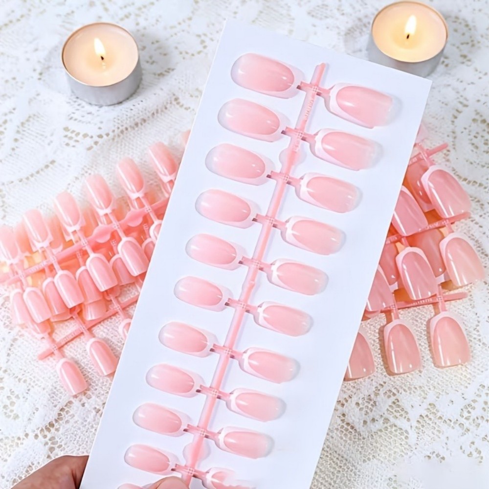 120 faux ongles carrés courts  - Nail Art Pink avis et prix
