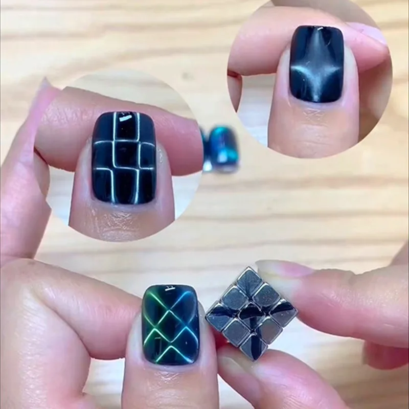 Cube magnétique œil de chat po - Striping Tape Nail avis et prix