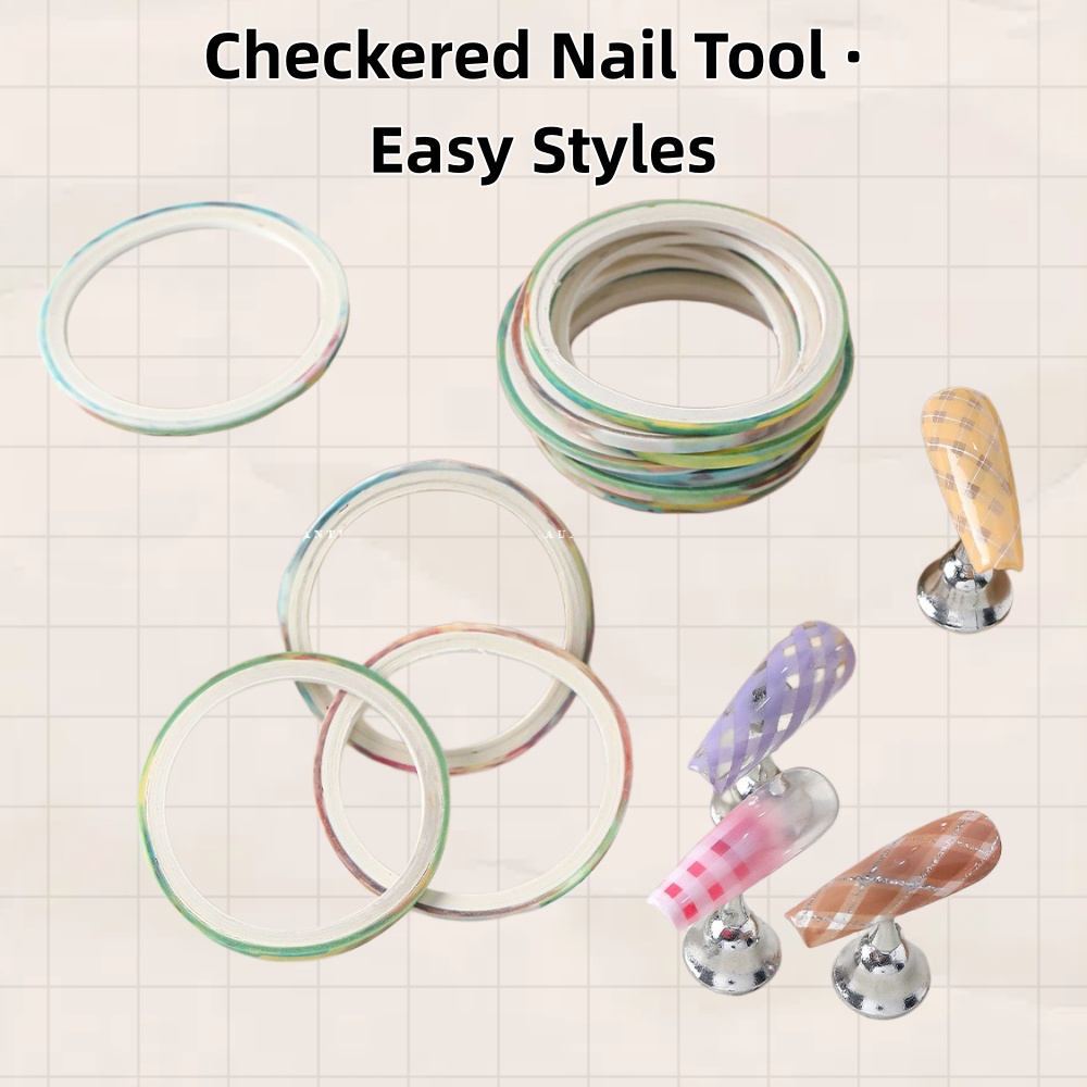 Lot de 10 rouleaux de ruban ad - Striping Tape Nail avis et prix
