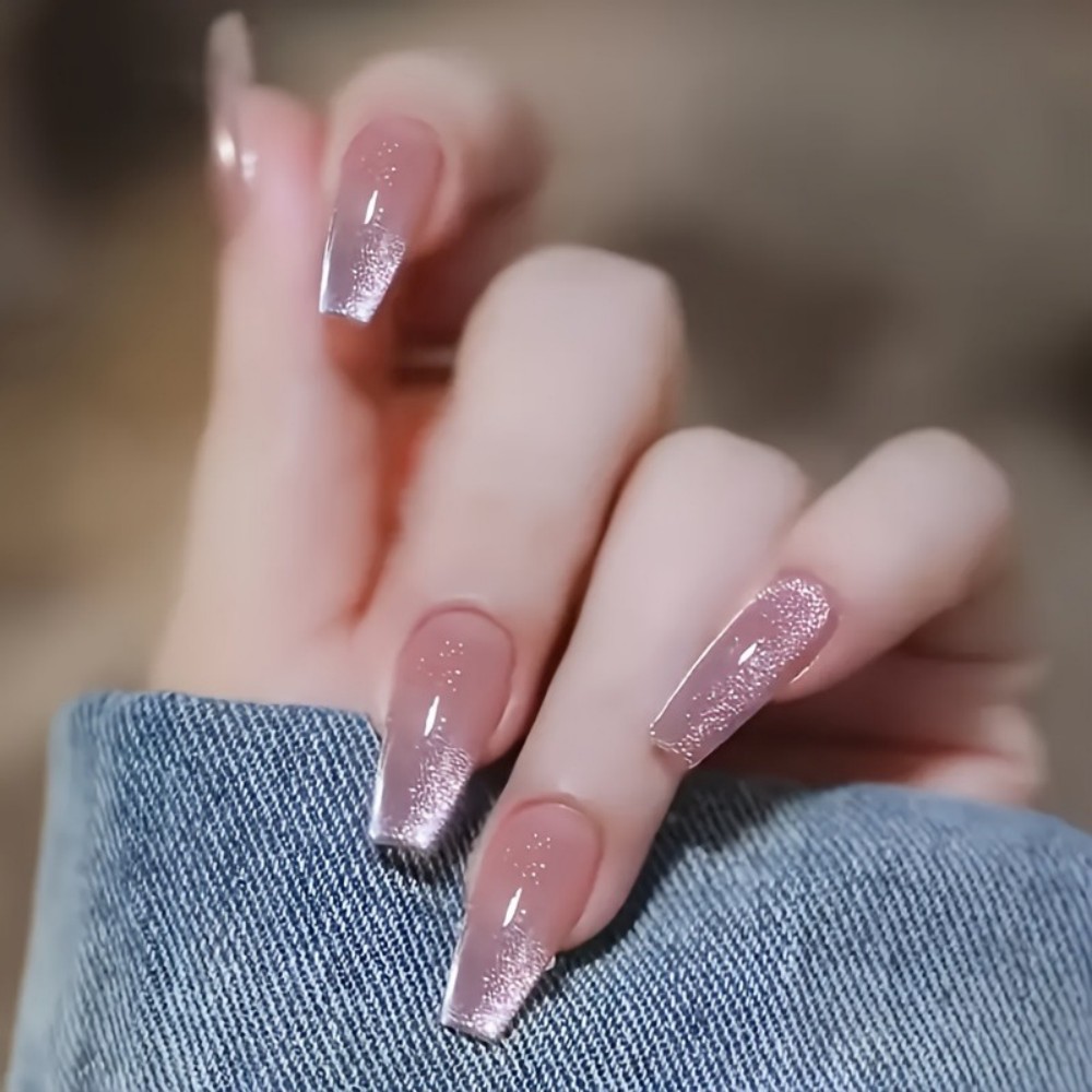 24 faux ongles longs en forme  - Nail Art Aesthetic avis et prix