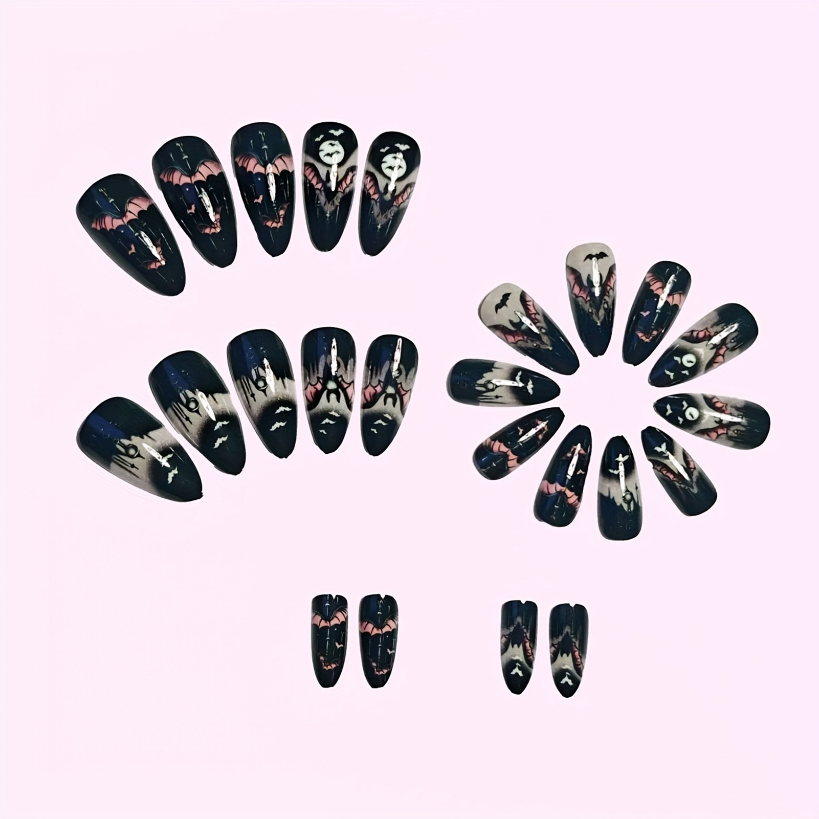 24 faux ongles d'Halloween noi - Nail Art Aesthetic avis et prix