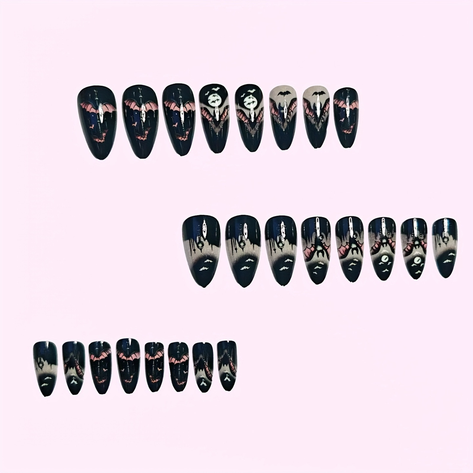 24 faux ongles d'Halloween noi - Nail Art Aesthetic avis et prix